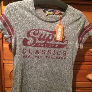 NWT Superdry Women’s Vintage Shirt Logo Burnout